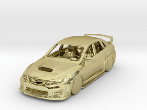 Subaru Impreza WRX STI JDM Car in 18K Gold Plated