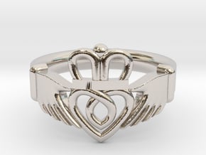 Traditional Claddagh Ring in Platinum: 5 / 49