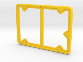 Badge Holder (Exhibition) in Yellow Processed Versatile Plastic