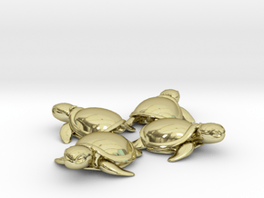 TMNT Little Turtles (4 pieces bundle) in 18K Gold Plated