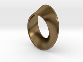 Moebius Band 1 cm in Natural Bronze