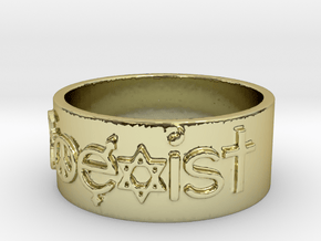 Coexist Ring Size 7 in 18K Gold Plated