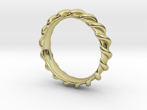Spiral Wrapped Ring - Size US7 in 18K Gold Plated