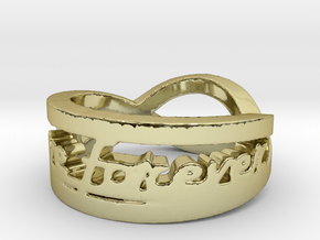 Love Forever Ring (Size 4.5) in 18K Gold Plated