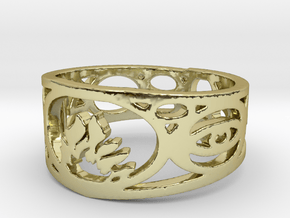 Divergent Ring Size 9.5 in 18K Gold Plated
