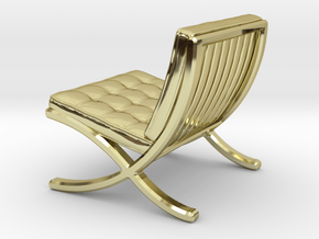 Mies-Van-Barcelona-Chair - 1/2" Model in 18K Gold Plated