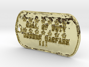 Call of Duty Modern Warfare 3 Dog Tag in 18K Gold Plated
