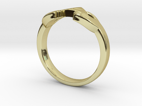 Triforce Zelda Ring Size German 18 in 18K Gold Plated