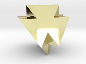 A Peculiar Polyhedron in 18K Gold Plated