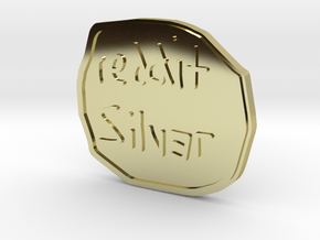Reddit Silver Coin in 18K Gold Plated