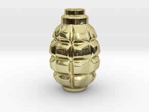 F1 (F-1) Grenade Mini Vase in 18K Gold Plated