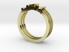 YFU Triple Wire Ring in 18K Gold Plated