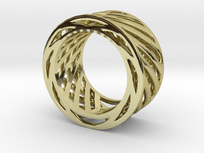 Double Wire Ring in 18K Gold Plated