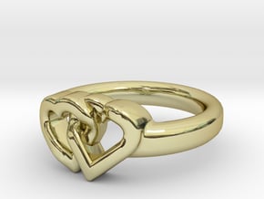 Entangled Love Small Sz15 in 18K Gold Plated