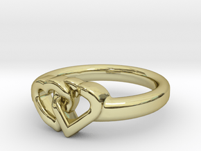 Entangled Love Small Sz17 in 18K Gold Plated