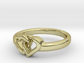 Entangled Love Small Sz19 in 18K Gold Plated