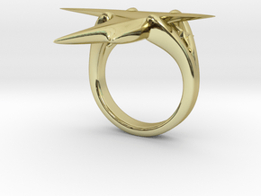 Stingray Ring in 18K Gold Plated