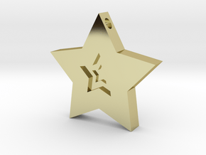 Star Charm (Precious metals)   in 18K Gold Plated