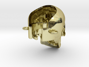 Crâne à la cigarette électronique in 18K Gold Plated