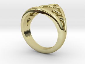 Semi Long Ring "Anna-Mai" in 18K Gold Plated