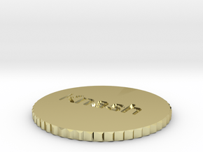 by kelecrea, engraved:  Knash in 18K Gold Plated