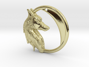 Wolf Moon Pendant in 18K Gold Plated