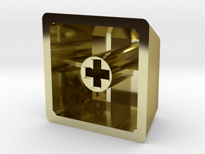 GeekHack "gh" Keycap (R4, 1x1) in 18K Gold Plated