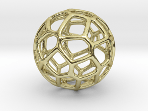 Organic Sphere Pendant in 18K Gold Plated