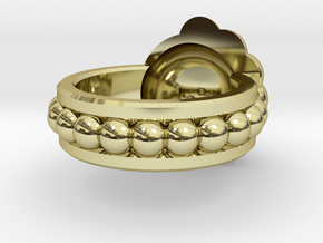 Golden Ratio Spiral Ring in 18K Gold Plated