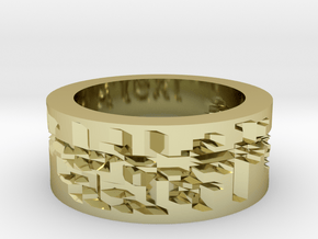 by kelecrea, engraved: A text in 18K Gold Plated