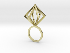 Ring With Box size 9 in 18K Gold Plated
