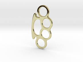 Knuckle Duster Key Ring in 18K Gold Plated