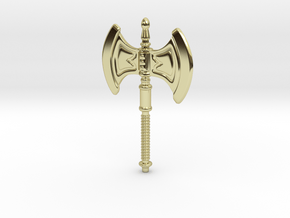 He-Man's Battle Axe scaled for Minimates in 18K Gold Plated