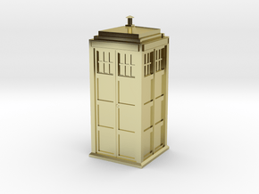 Doctor Who Tardis in 18K Gold Plated