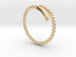 ring spiral T (us) 6.5 , (metric)  T 53  in 14k Gold Plated Brass