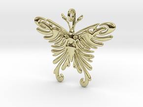 Pendant Tribal Pattern Butterfly in 18K Gold Plated