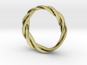 Braided ring 19.2mm in 18K Gold Plated