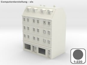 Stadthaus 1 - 1:220 (Z scale) in White Natural Versatile Plastic