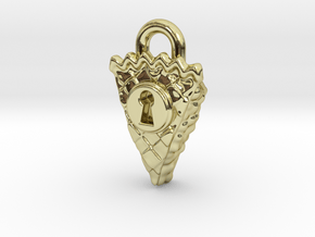 Pie Keyhole Lock in 18K Gold Plated