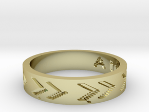 by kelecrea, engraved: A text in 18K Gold Plated