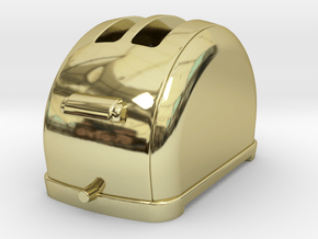 1/6 scale Toaster, 1940's  in 18K Gold Plated