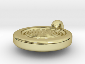 spiral pendant negative in 18K Gold Plated