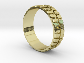Tire ring size 7.5  in 18K Gold Plated