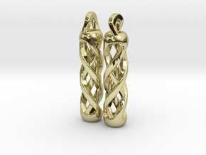 Tritium Earrings 1 (All Materials) in 18K Gold Plated