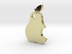 Pear keychain in 18K Gold Plated