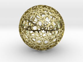 Islamic star ball with ten-pointed rosettes in 18K Gold Plated