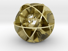 Icosidodecahedron (wide) in 18K Gold Plated