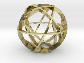 Icosidodecahedron (narrow) in 18K Gold Plated
