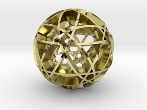 Pentragram Dodecahedron 2 in 18K Gold Plated