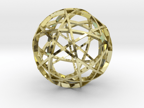 Pentagram Dodecahedron 3 (narrow) in 18K Gold Plated